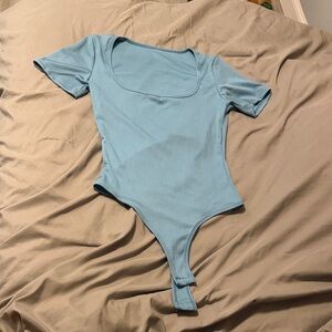 Light Blue Kids Short Sleeve One-Piece Bodysuit
